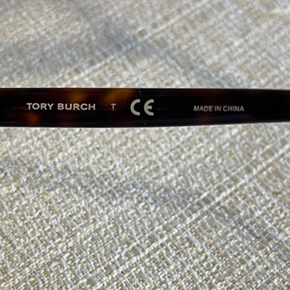 Tory Burch Tortoise Shell Sunglasses with Orange Case